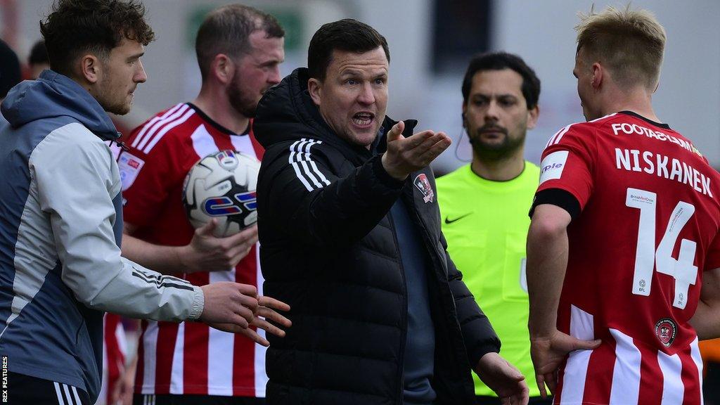 Gary Caldwell on the touchline