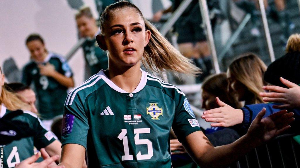 Danielle Maxwell's first goal for Northern Ireland secured a 1-1 draw in the Women's Nations League game against Hungary in October