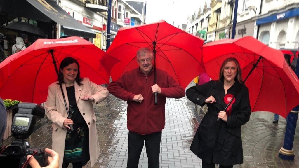 Mark Drakeford, Buffy Williams and Sarah Murphy