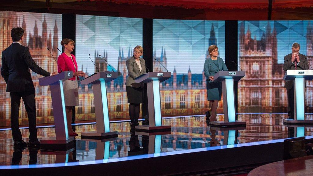 Leaders of opposition parties took part in a televised debate during the 2015 general election campaign