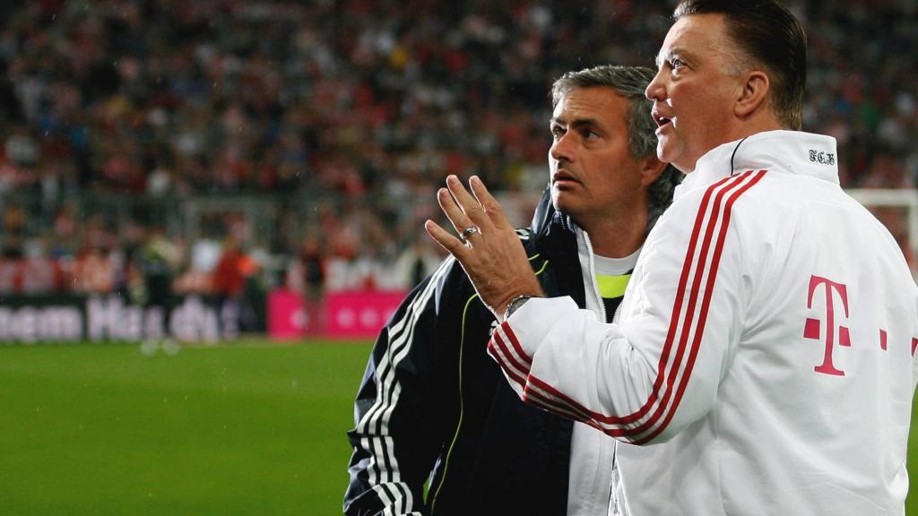 Jose Mourinho and Louis van Gaal