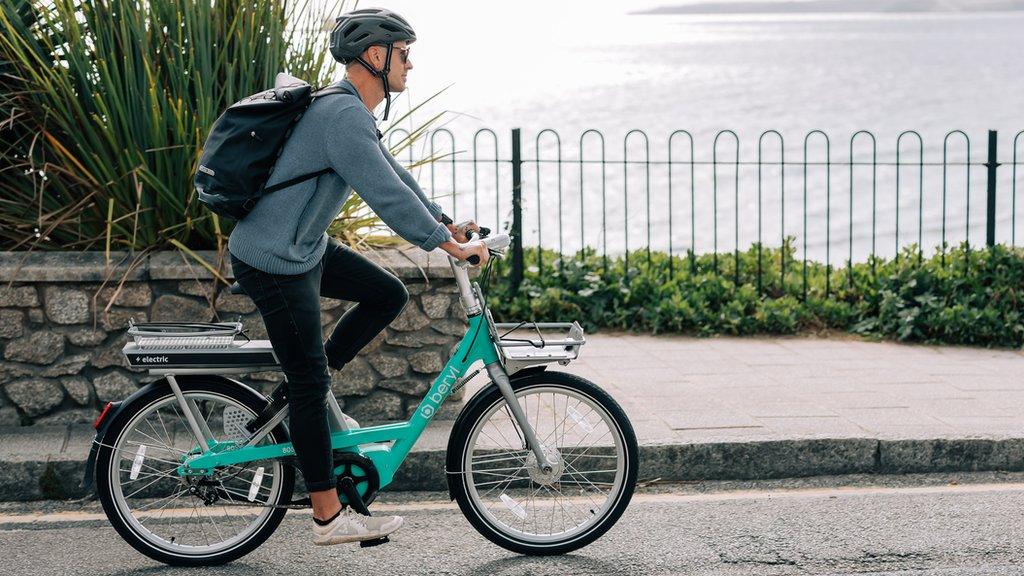 Man riding a Beryl e-bike