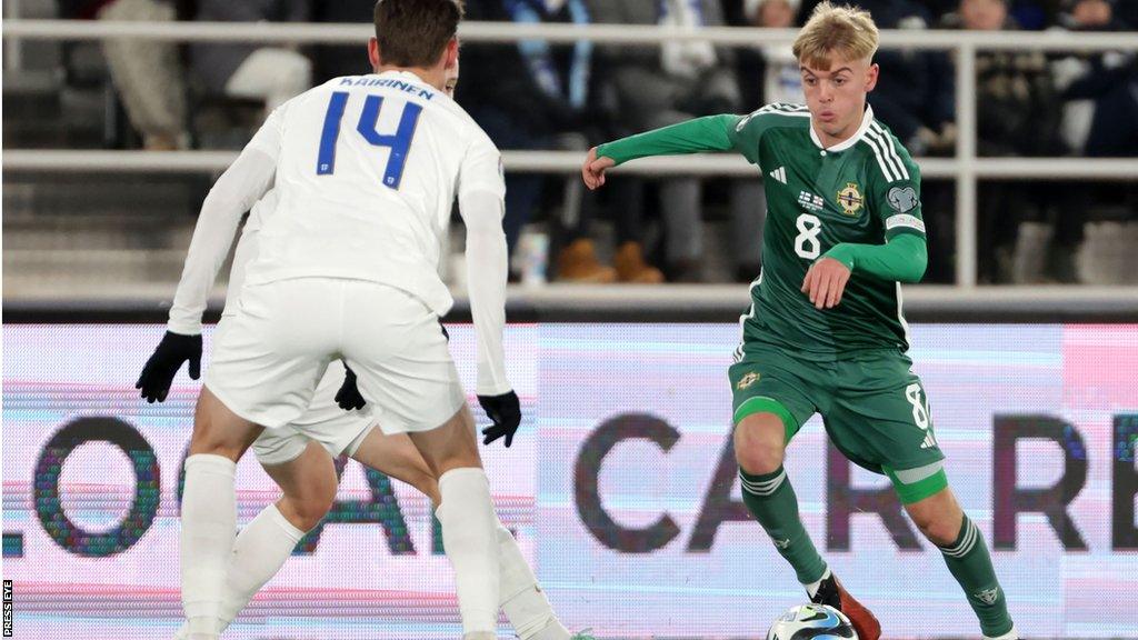 Ross McCausland in action against Finland