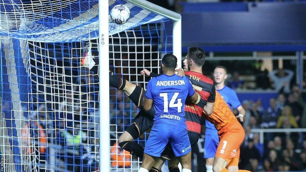 Sam Field's amazing first-half goal-line clearance at St Andrew's