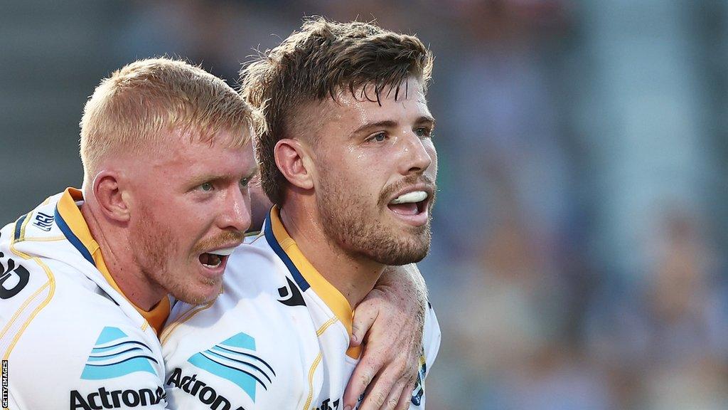 Jack Murchie (right) has made just five NRL appearances for Parramatta Eels so far this season