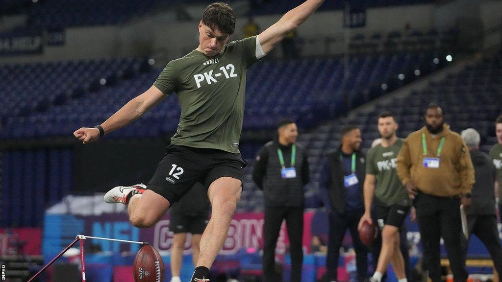 Charlie Smyth at the NFL Combine