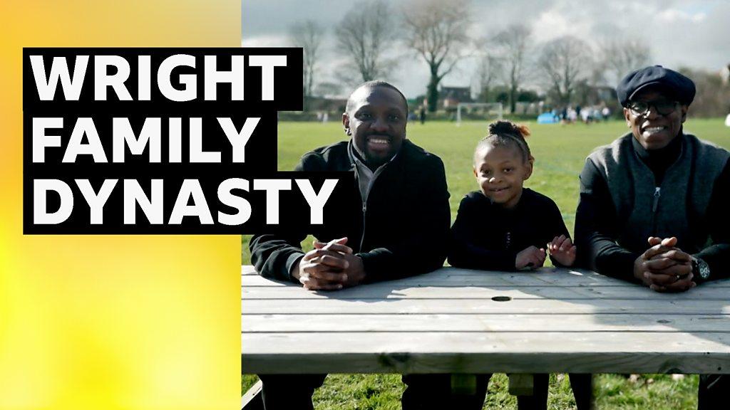 Ian Wright & Shaun Wright-Phillips: Former England footballers ...