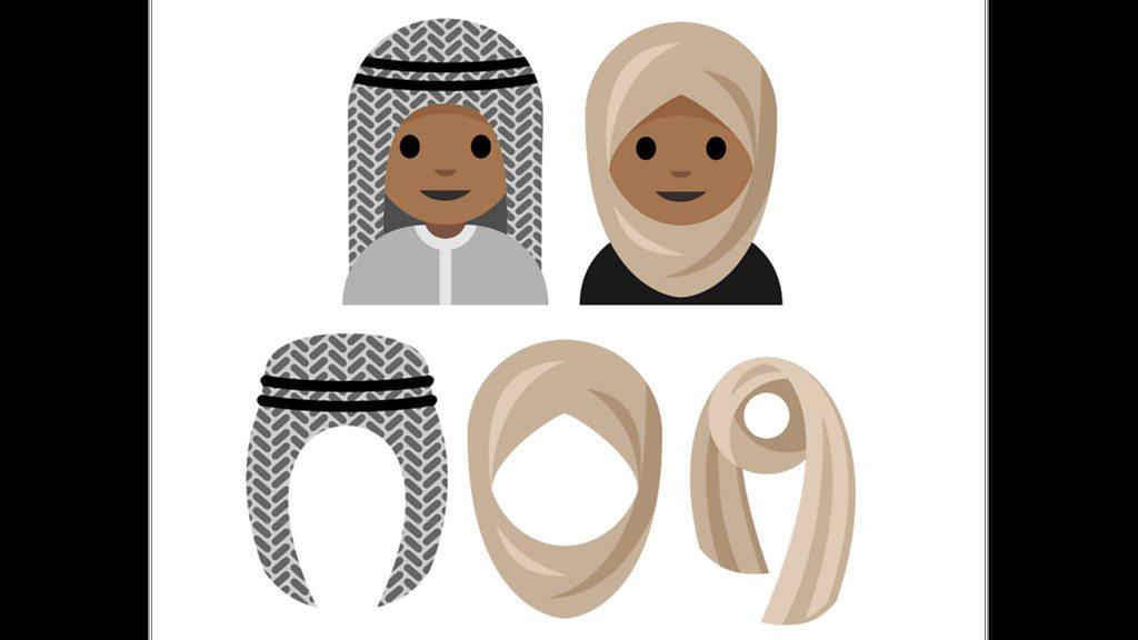 The proposed hijab emoji design