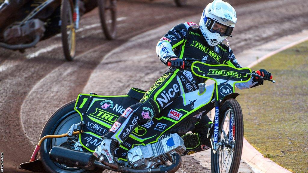 Emil Sayfutdinov riding for Ipswich Witches