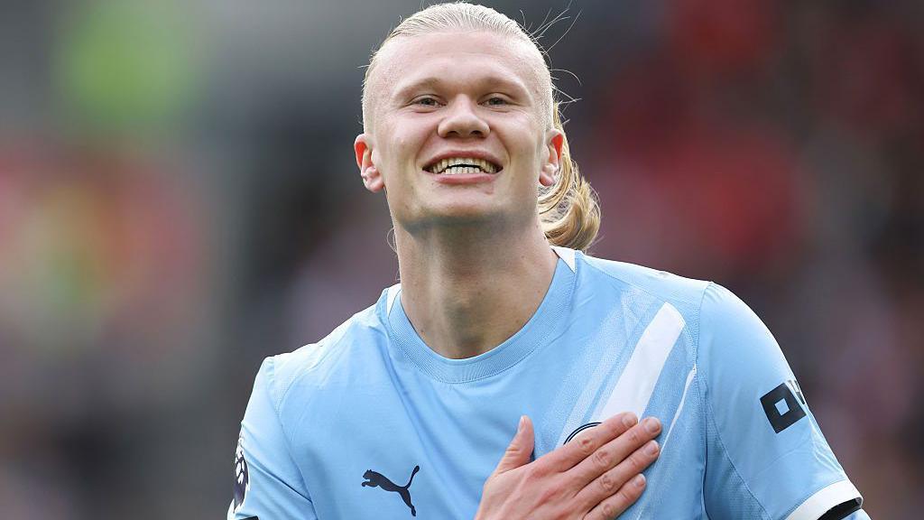 Manchester City striker Erling Haaland