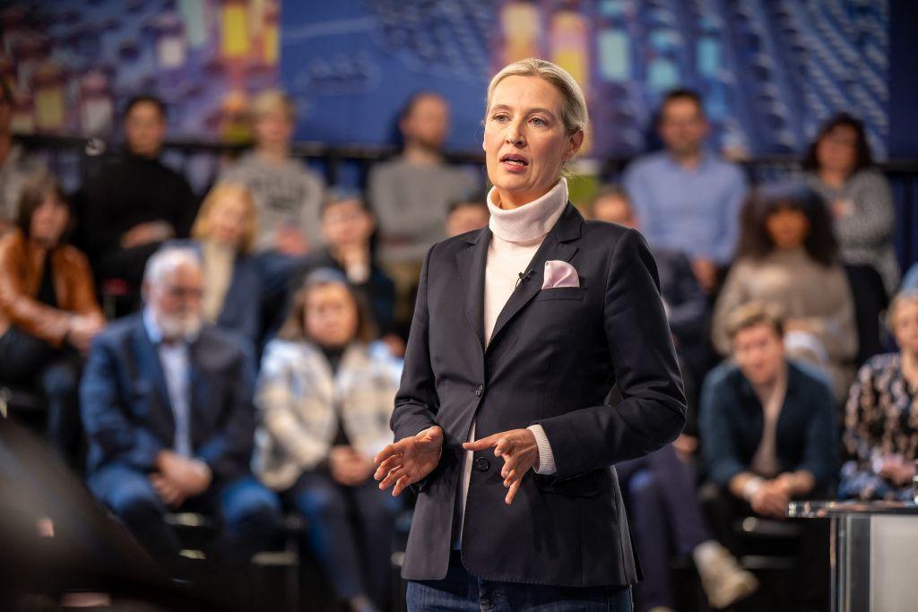 AfD co-leader Alice Weidel during TV debate