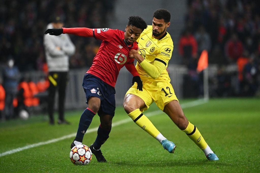 Angel Gomes against Chelsea in the Champions League