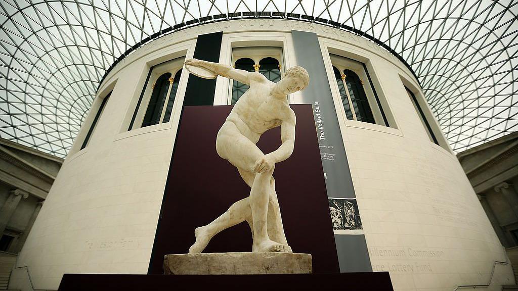  The Townley Discobolus is displayed in The British Museum's 'Winning at the ancient Games' victory trail on June 1, 2012 in London