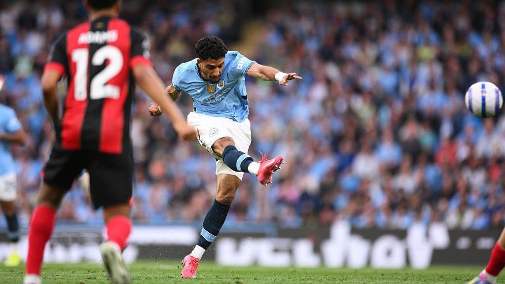 Omar Marmoush scores against Bournemouth