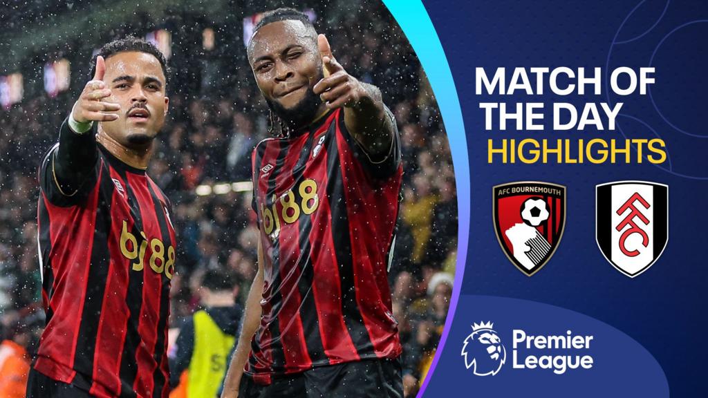 Semenyo scores twice as Bournemouth beat Fulham