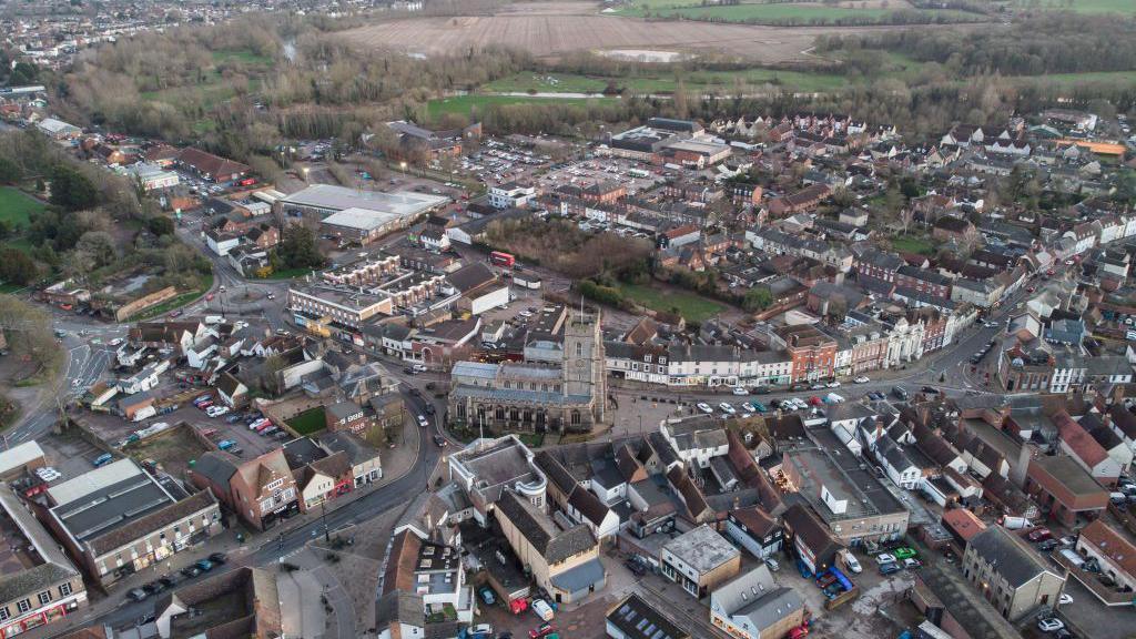 An image of Sudbury taken from a drone