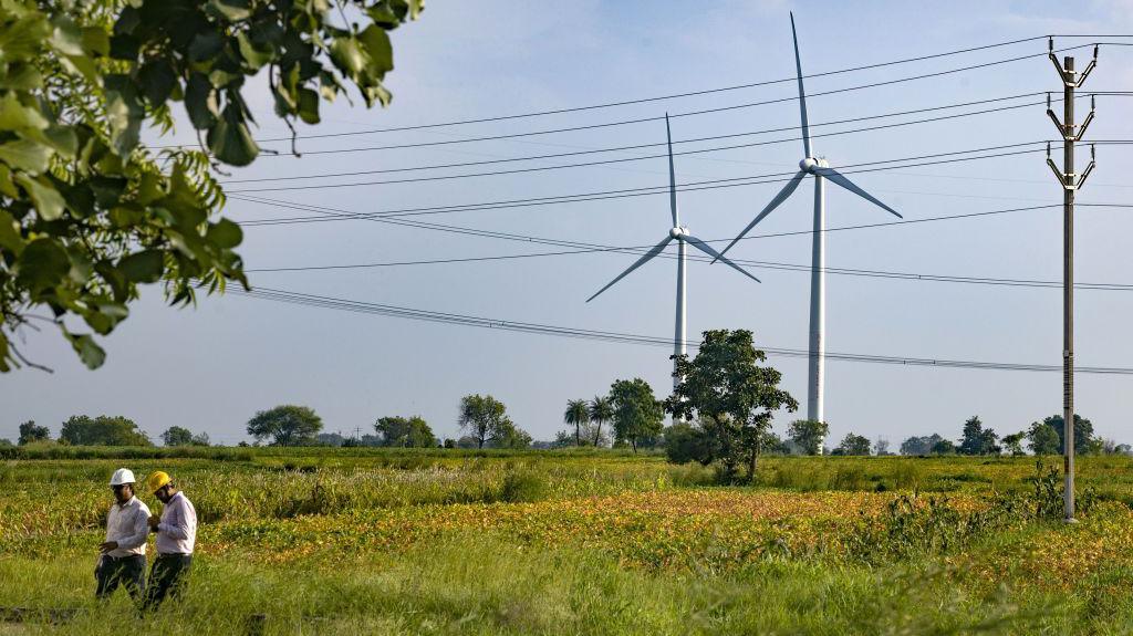 Wind turbines at the ReGen Powertech Pvt. farm in Dewas, Madhya Pradesh, India, on Friday, Sept. 9, 2022. 