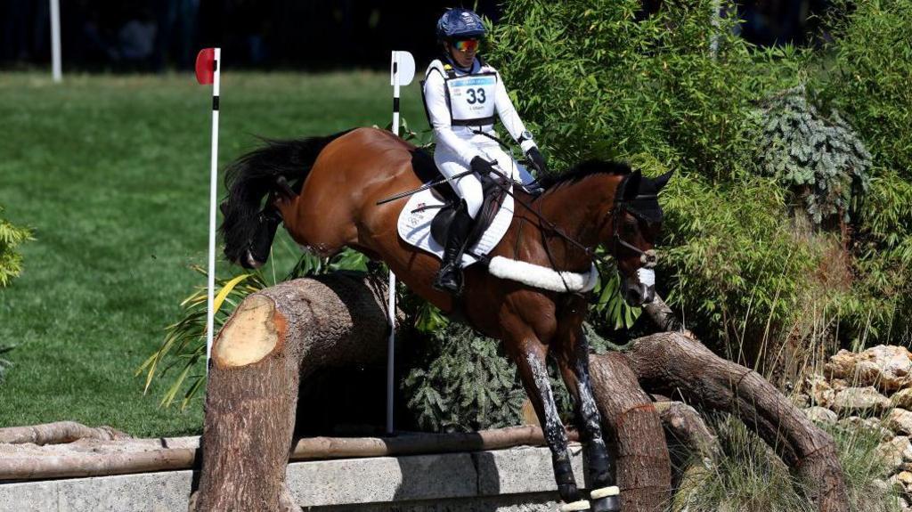 Great Britain's Laura Collett rode London 52 to team gold and individual bronze medals at the Paris 2024 Olympics 
