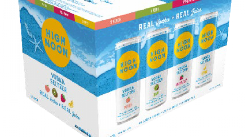 A pack of High Noon vodka seltzers 