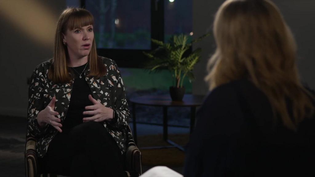 Angela Rayner talking to Laura Kuenssberg 