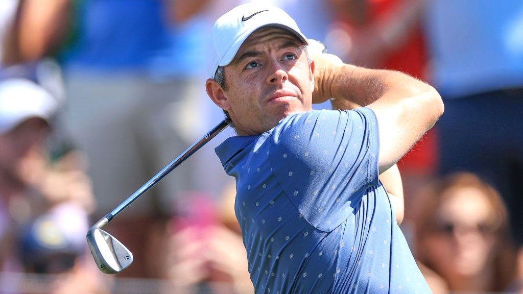 Rory McIlroy hits a shot in the Players Championship at TPC Sawgrass