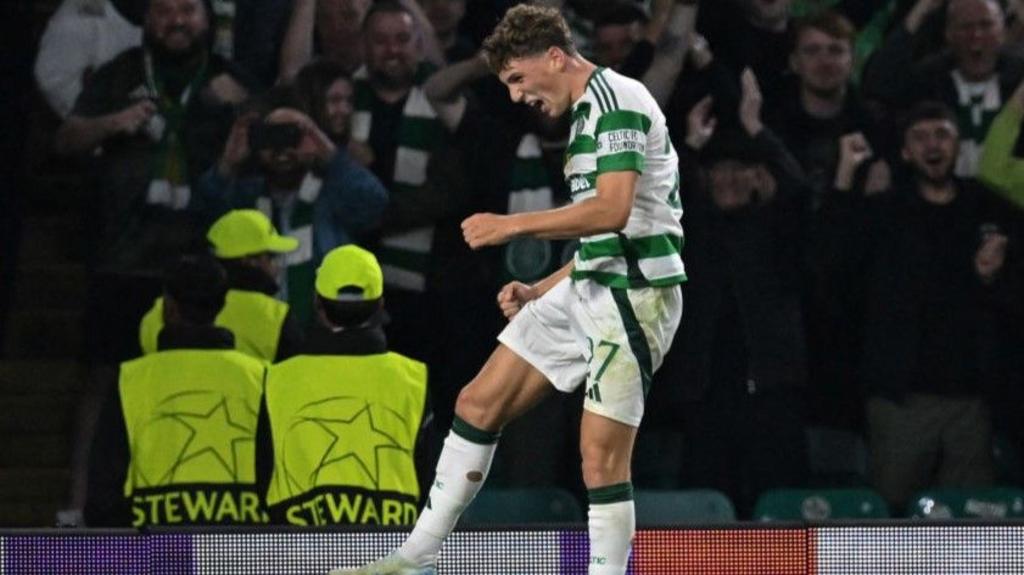 Celebrations as Celtic win 5-1 in the Champions League