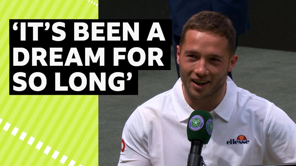 Hewett's emotional reaction to winning first Wimbledon singles title