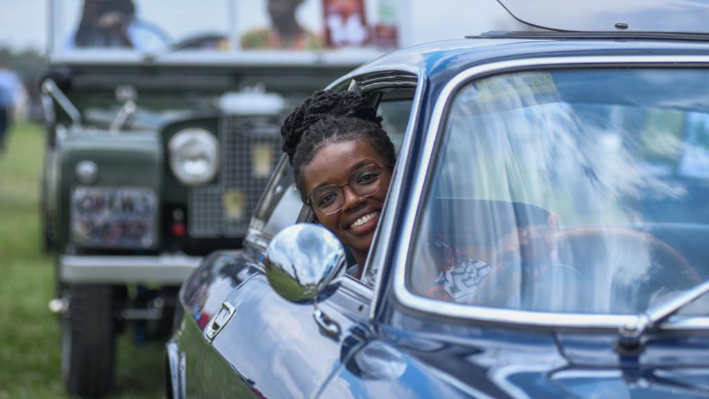 A woman in a car in Nairobi, Kenya - 24 September 2023