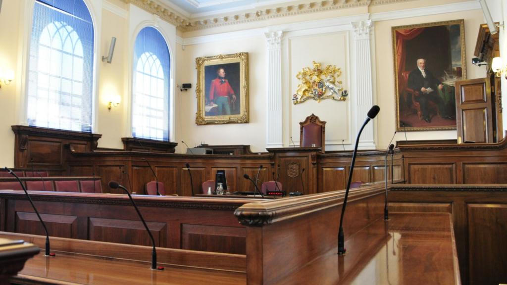Inside the Guernsey States chamber