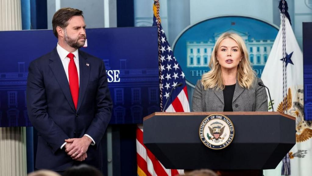 JD Vance and Karoline Leavitt
