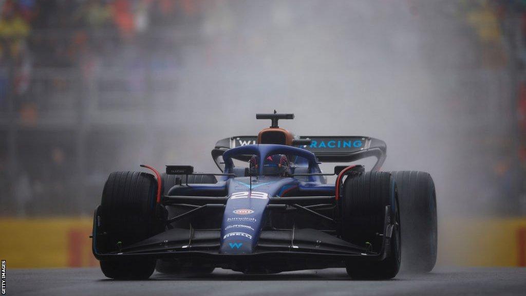 Alex Albon's Williams during third practice for the Canadian Grand Prix