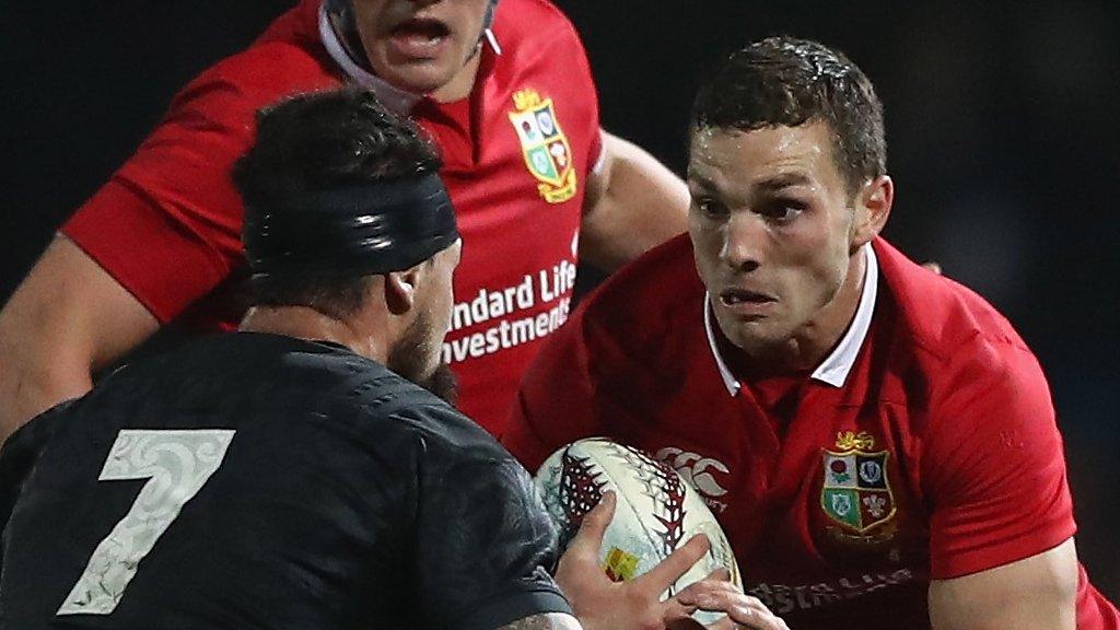 George North takes on New Zealand Maori