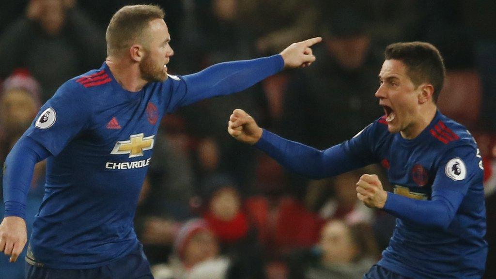 Wayne Rooney celebrates