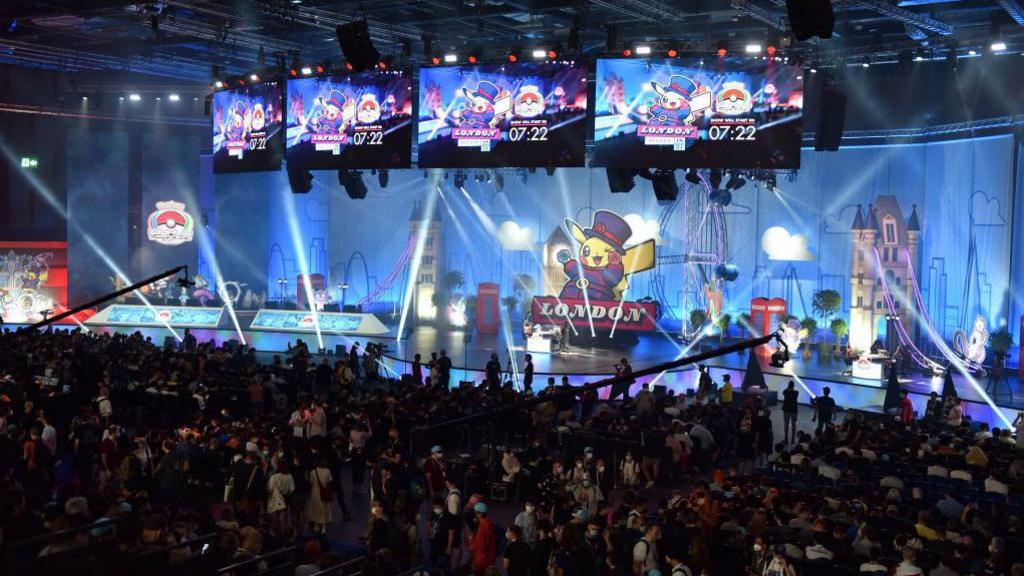 stage shot of the london pokemon world championships