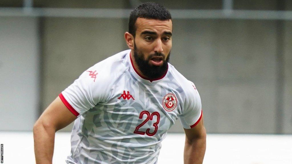 Naim Sliti in action for Tunisia