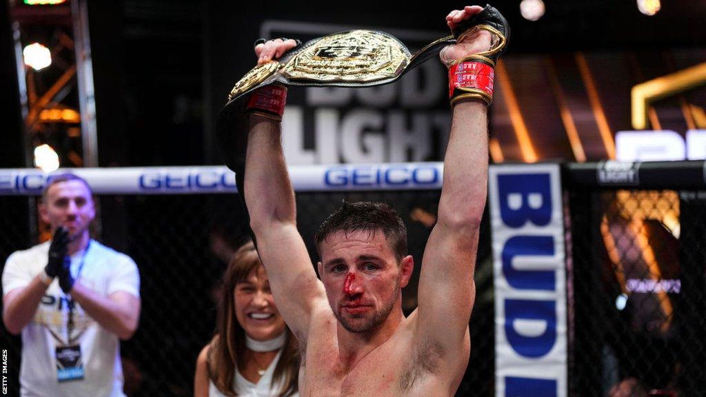 Brendan Loughnane following his PFL title win in 2022