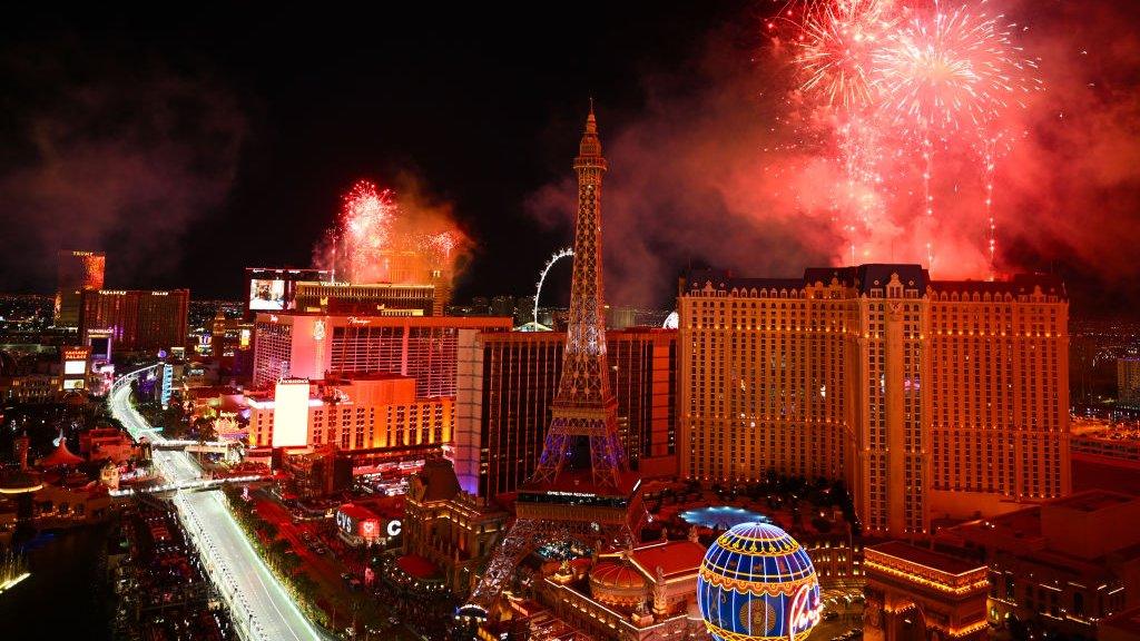 view of the las vegas grand prix