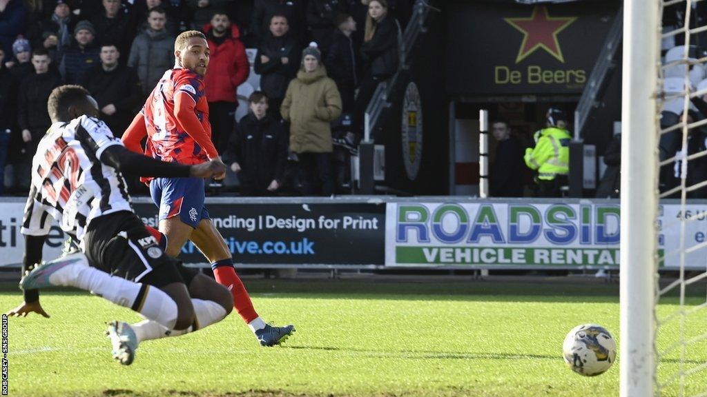 Cyriel Dessers scores against St Mirren