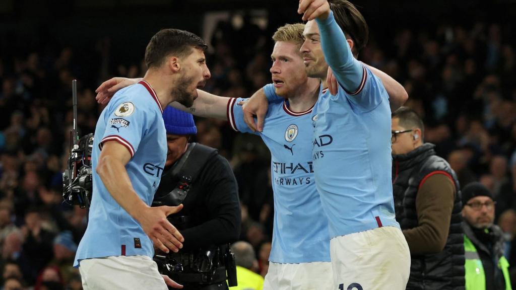 Man City celebrate