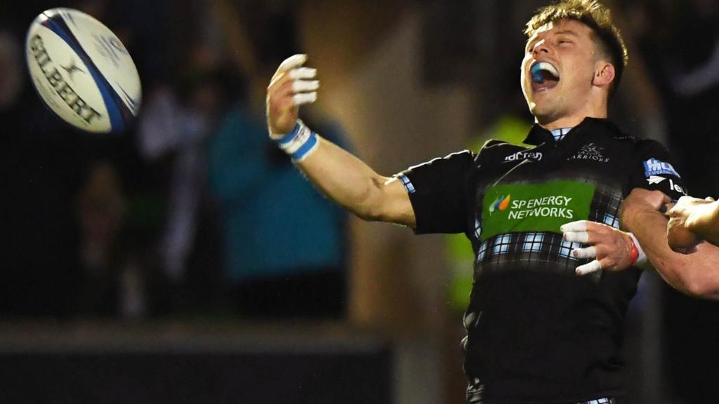 George Horne scored Glasgow's fifth try at Scotstoun