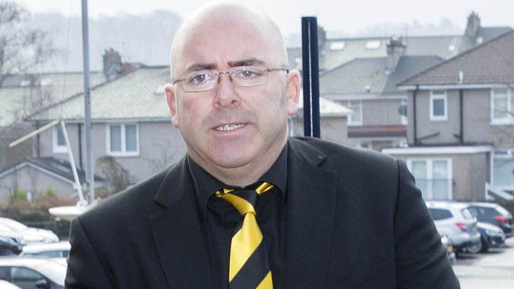 Alloa Athletic chairman Mike Mulraney