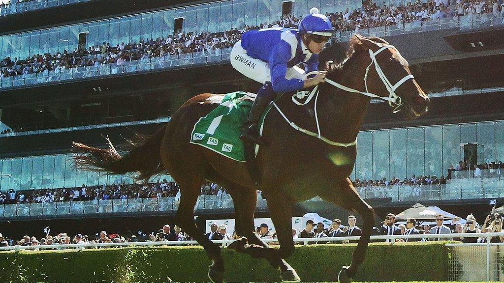 Hugh Bowman rides Winx