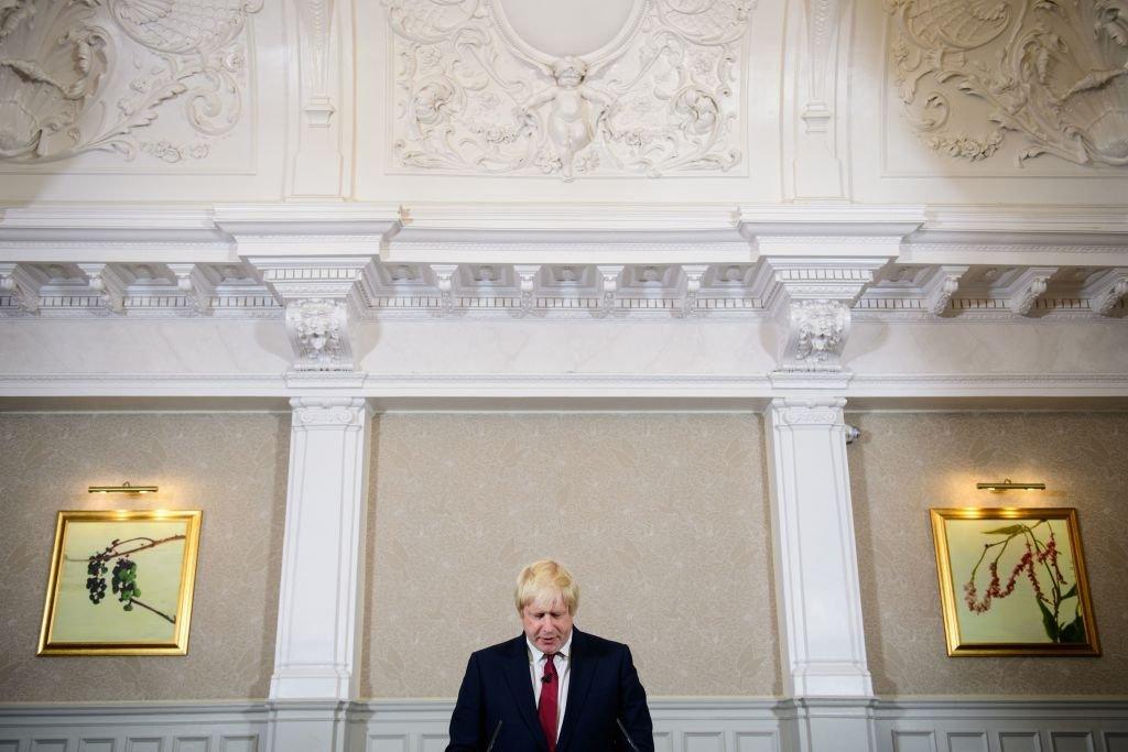 Brexit campaigner and former London mayor Boris Johnson addresses a press conference in central London, 30 June 2016