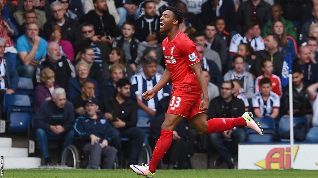 Jordon Ibe scores for Liverpool