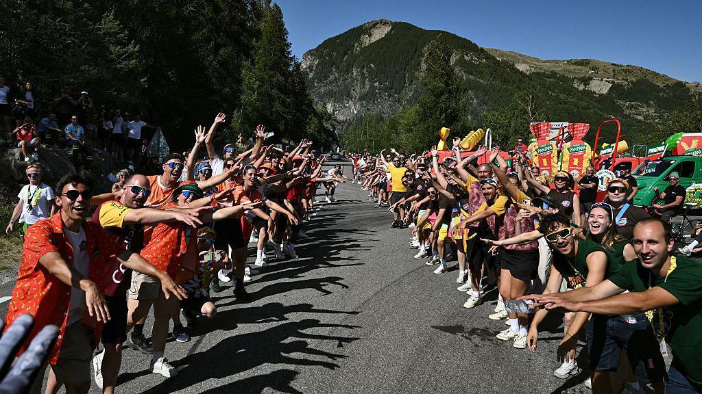Fans at the 2026 Tour de France