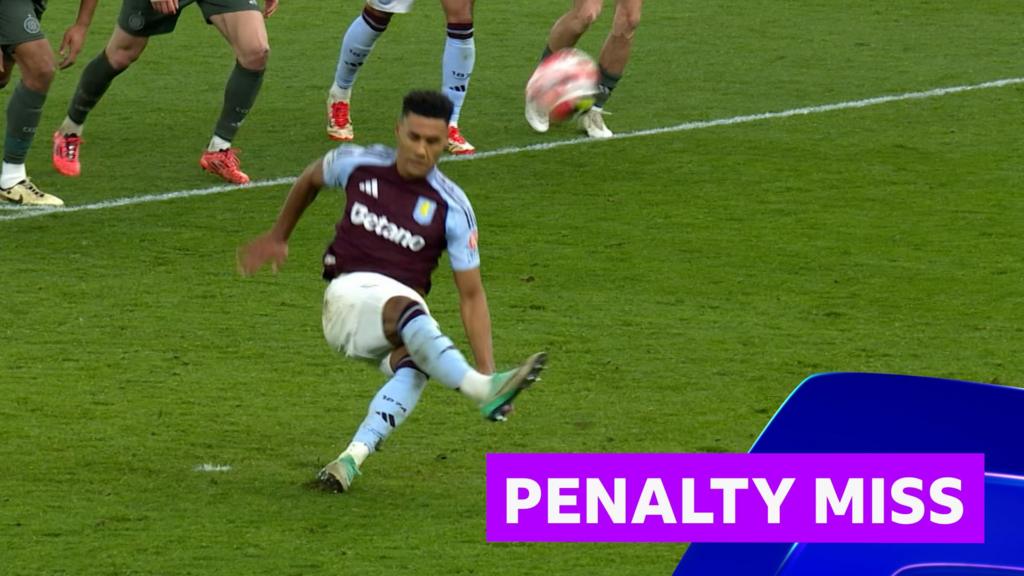 Watkins misses penalty against Celtic after 'awful slip'