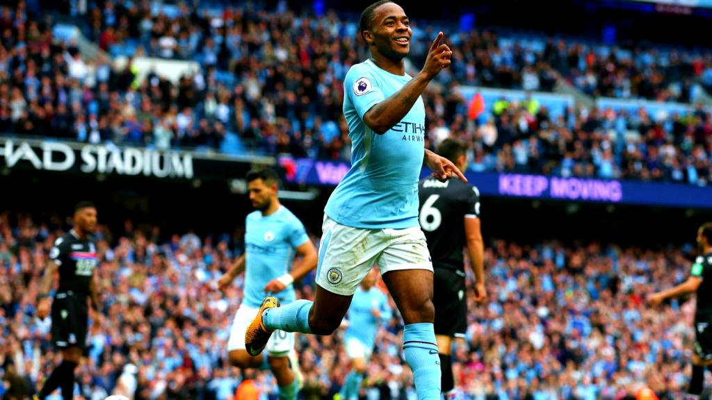 Raheem Sterling celebrates