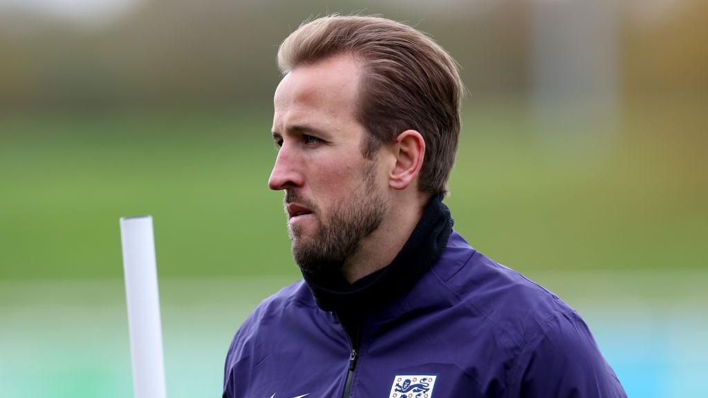 Harry Kane during England training.