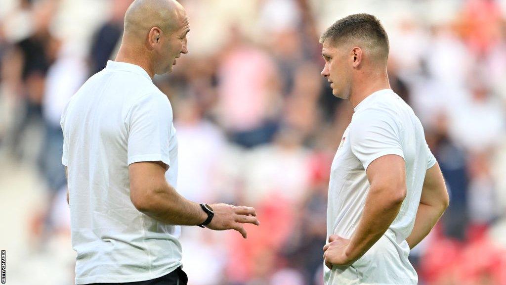 Steve Borthwick and Owen Farrell