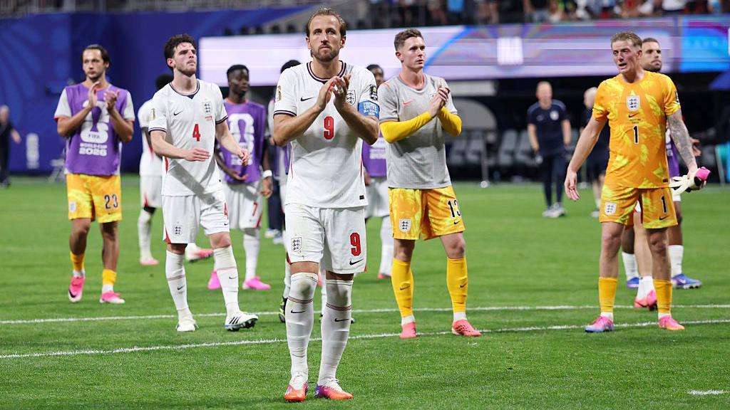 England players react after semi final